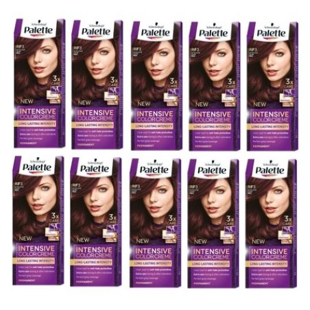 Palette Intensive Color Cream 4-88 Intensive Dark Red Permanent Hair 10x