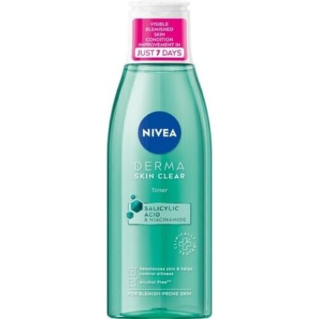 Nivea Derma Skin Clear Face Toner with Salicylic Acid and Niacinamide 200ml