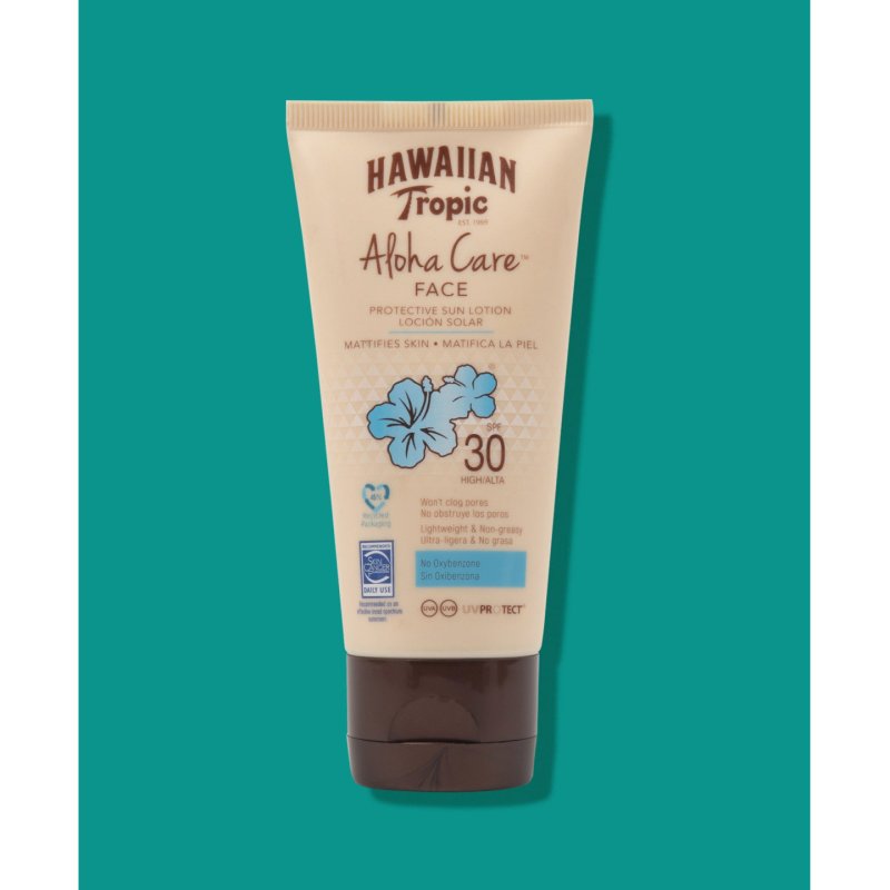 Hawaiian Tropic Aloha Care FACE Protective Sun Lotion SPF 30 Lotion d’écran solaire Visage Adultes