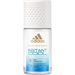 Adidas Instant Cool Roll-On Deodorant for Her with Mint Oil and 24 Hour Freshness 50ml