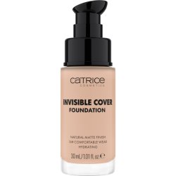 Catrice Invisible Cover Foundation 30ml 012C Nude Moisturizing Long-Lasting Natural for Dry Skin Vegan Oil-Free