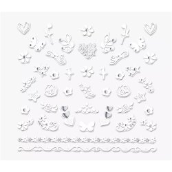 Essence Today's Mood Cute Nail Sticker White Covering Easy to Remove
