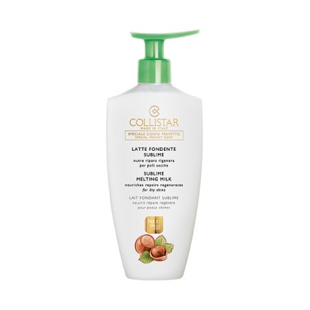 Collistar Sublime Melting Milk Fast Absorbing Body Cream with Shea Butter and Jojoba Oil for Smooth and Radiant Skin