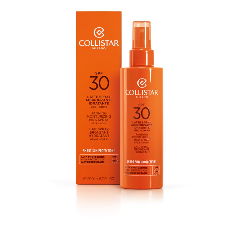 Collistar Tanning Moisturizing Milk Spray SPF30 Lait de protection solaire Visage et corps 30 Adultes