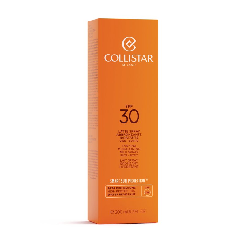 Collistar Tanning Moisturizing Milk Spray SPF30 Lait de protection solaire Visage et corps 30 Adultes