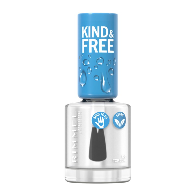 Rimmel London Kind and Free Clean Nail Polish 8ml 150 Top Coat