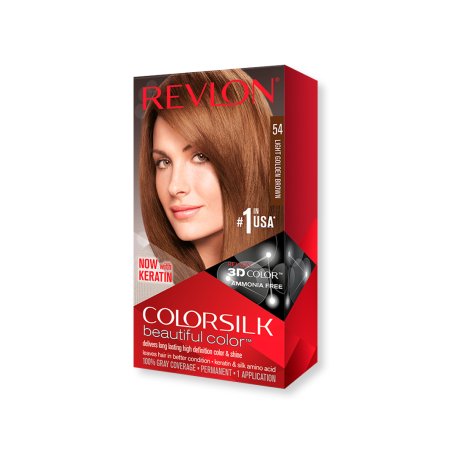 Revlon ColorSilk Hair Color 54 Light Golden Brown 1 Each