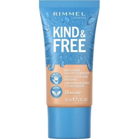 Rimmel London Kind & Free Moisturising Skin Tint Foundation Rose Ivory 30ml