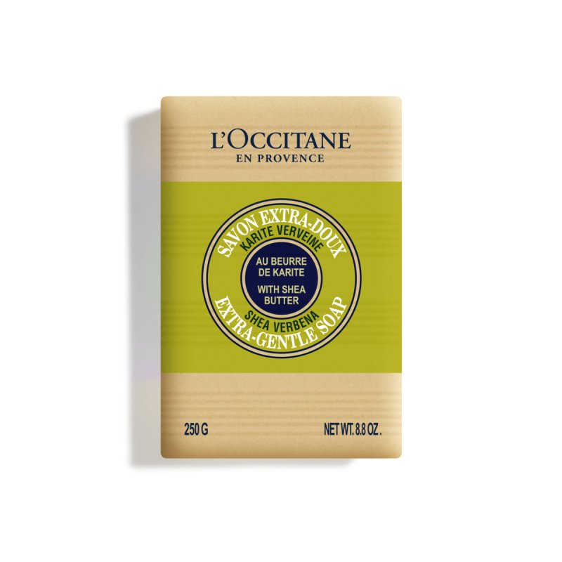 L'OCCITANE Shea Verbena Extra-Gentle Soap 250g Enriched With Shea Butter Suitable for All Skin Types Luxury Gentle Soap