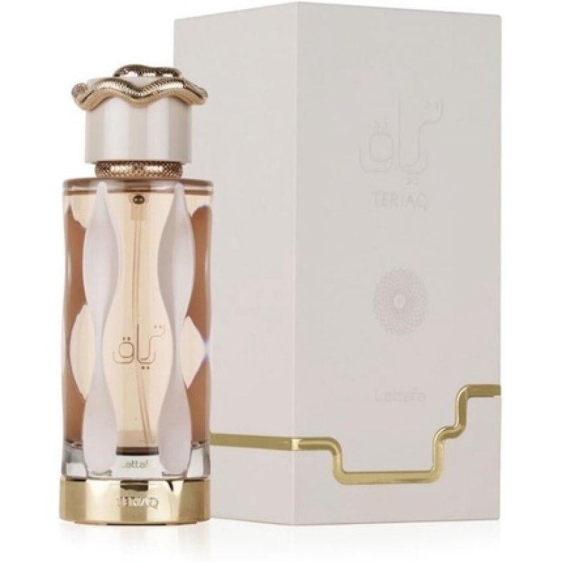 Teriaq by Quentin Bisch for Lattafa Perfumes Unisex Eau De Parfum Spray 3.4 Ounce Caramel Bitter Almond Vanilla Notes
