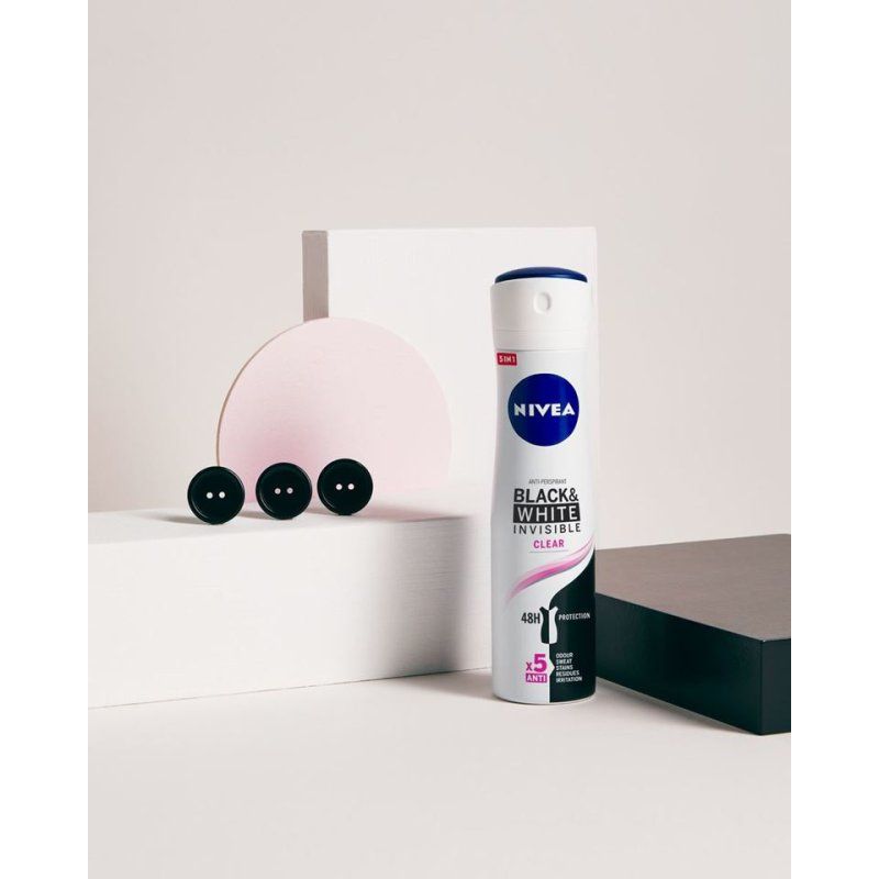 Nivea Black & White Invisible Deodorant Anti-perspirant Spray 200ml