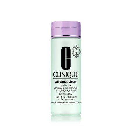 Clinique All About Clean Lait Micellaire Tout-en-un Nettoyant Démaquillant (Types 1 & 2), 200ml