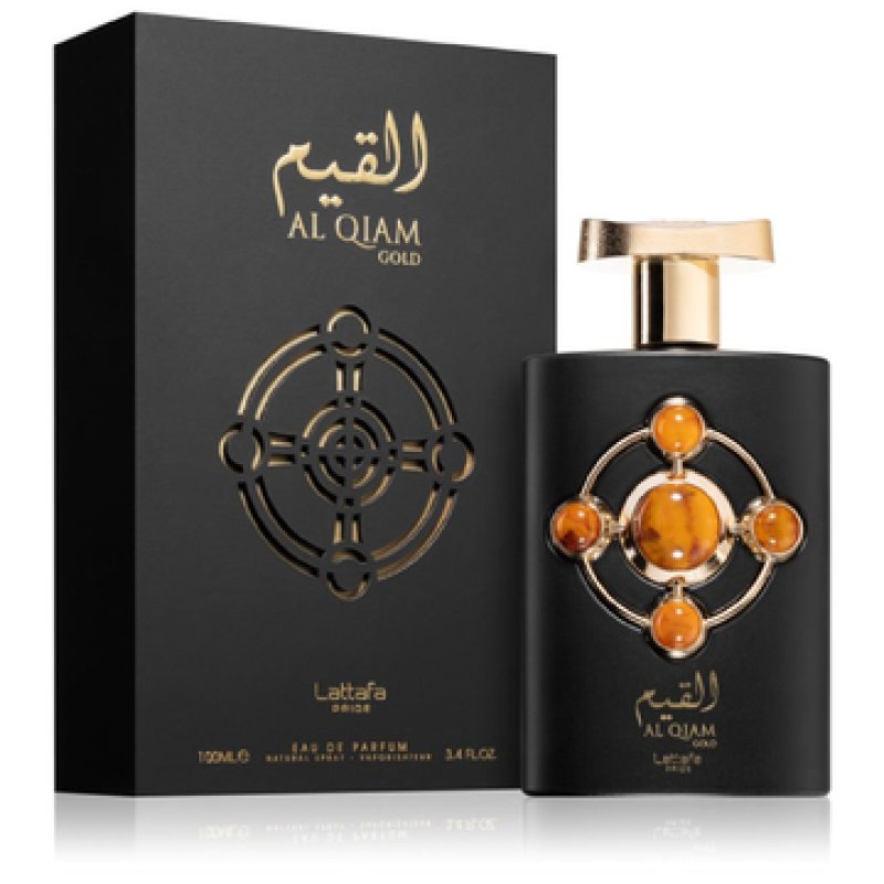Lattafa Perfumes Al Qiam Gold Unisex Eau de Parfum Spray 3.4 Ounce Oriental