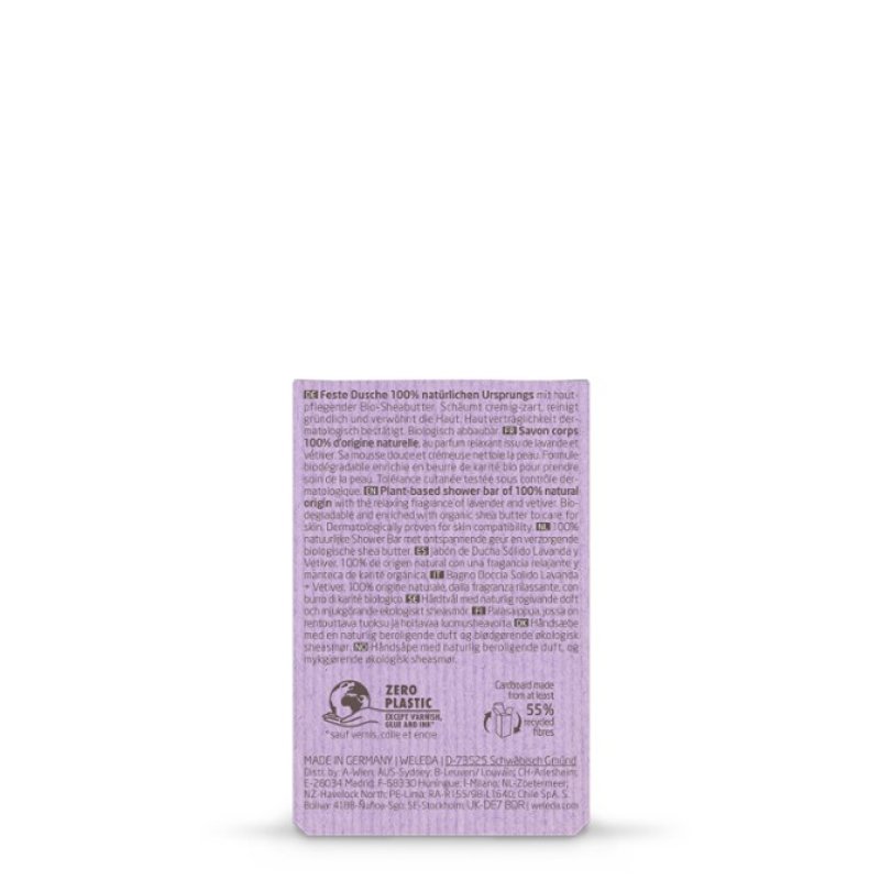 Lavender Vetiver Solid Body Wash Shower Bar 75g