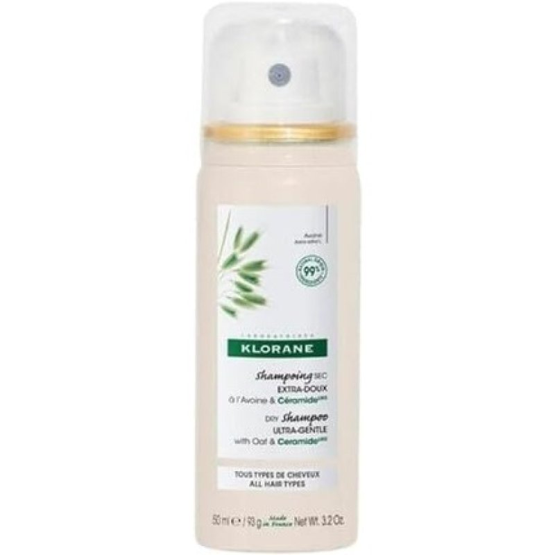 Klorane Dry Shampoo with Oat and Ceramide 50ml - All Hair Types