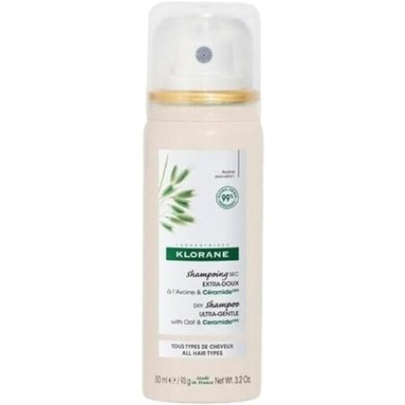 Klorane Dry Shampoo with Oat and Ceramide 50ml - All Hair Types
