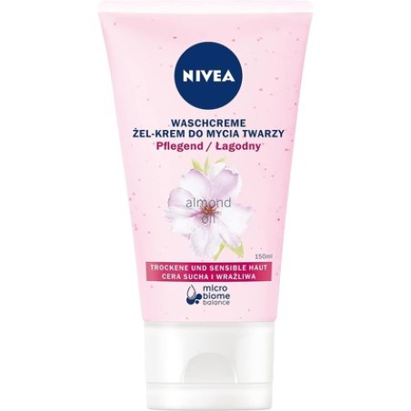 NIVEA Gel Facial Cleansing Cream for Dry and Sensitive Skin 150ml