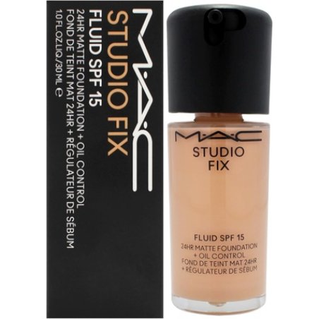 MAC Studio Fix Fluid SPF 15 24Hr Matte Foundation Plus Oil Control NW22 for Women 1 oz
