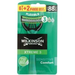 Wilkinson Extreme3 Sensitive Razor 6 2 - Pack of 8
