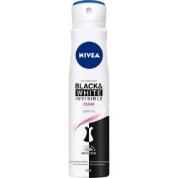 Nivea Invisible Black & White Clear Antiperspirant Deodorant Women Spray 150ml
