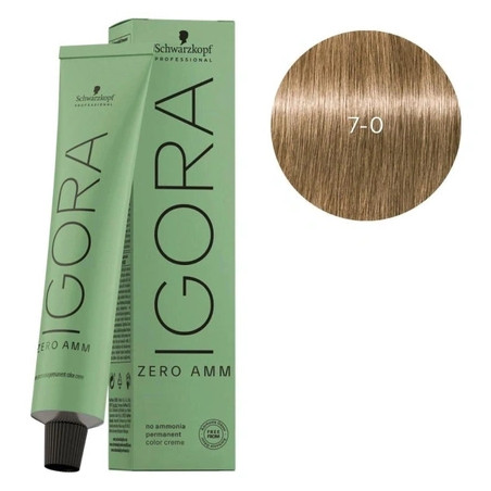 Schwarzkopf Igora Zero Amm 7-0 Medium Blonde Natural 60ml