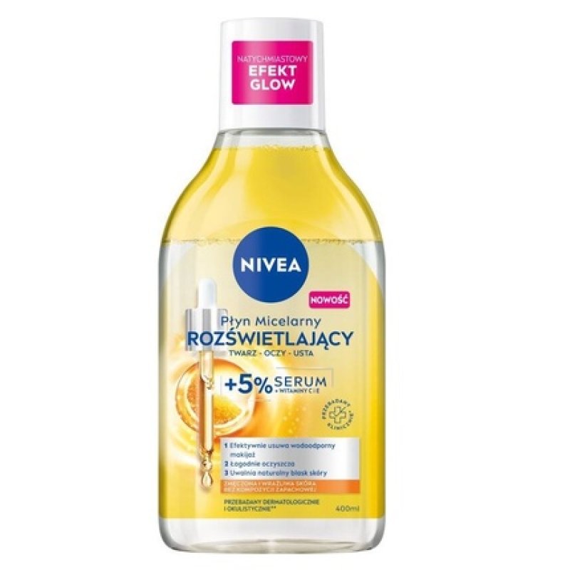 Nivea Micellar Cleansing Water For Sensitive And Tired Skin Illuminating 400ml