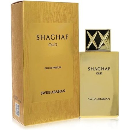 Shaghaf Oud Eau de Parfum 75mL Mouthwatering Gourmand Oud and Saffron Fragrance Long Lasting with Intense Sillage
