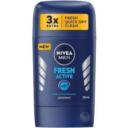 NIVEA Men Fresh Active Stick 48H Protection 2 x 50ml