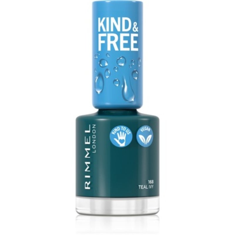 Rimmel London Kind Free Nail Polish 168 Teal Ivy 8ml