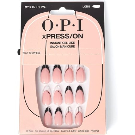 OPI xPRESS/ON Press On Nails & Cuticle Oil 30 Pcs Reusable False Nails with up to 14 Days of Wear Deeply Nourishing