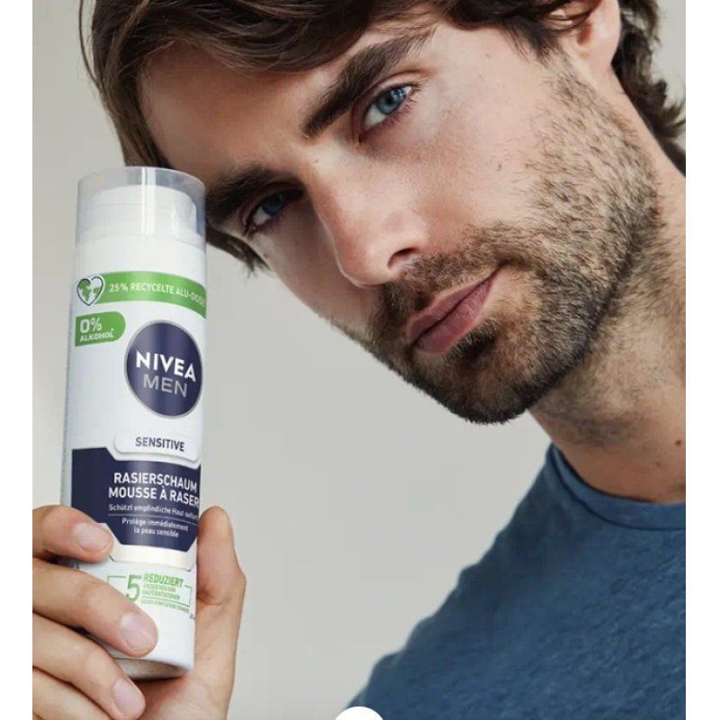 NIVEA 81720-01000-25 Shaving mousse Men 200 ml