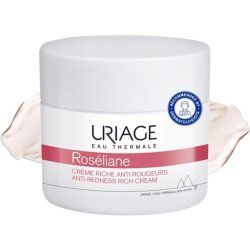 Uriage Roseliane Anti-Redness Rich Face Cream 50ml - Soothes, Hydrates, Reduces