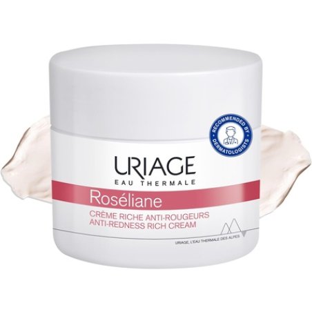 Uriage Roseliane Anti-Redness Rich Face Cream 50ml - Soothes, Hydrates, Reduces