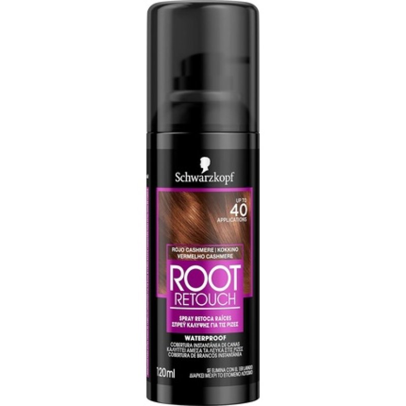 Schwarzkopf Root Retoucher Red Cashmere Hair Color Spray - Up to 40 Applications - Conceals Root Effect
