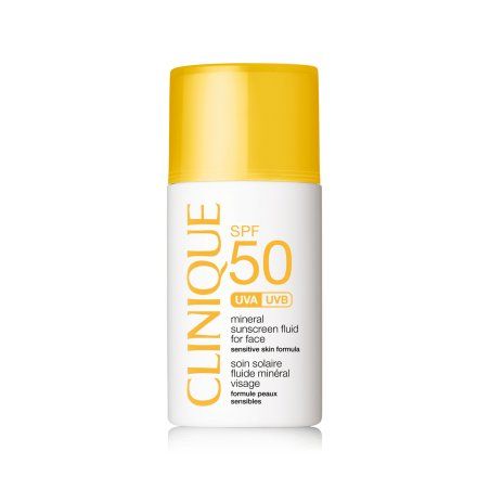 Clinique SPF 50 Mineral Sunscreen Fluid For Face Crème d’écran solaire Visage 2 h Adultes