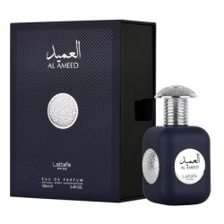 Lattafa Al Ameed Silver Eau De Parfum Spray for Unisex 3.4 Ounce