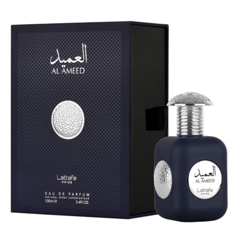 Lattafa Al Ameed Silver Eau De Parfum Spray for Unisex 3.4 Ounce