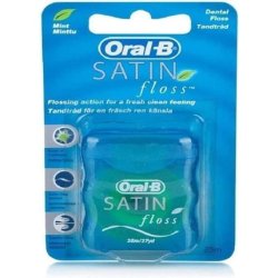 Oral-B Satin Dental Floss Mint Flavour 25m
