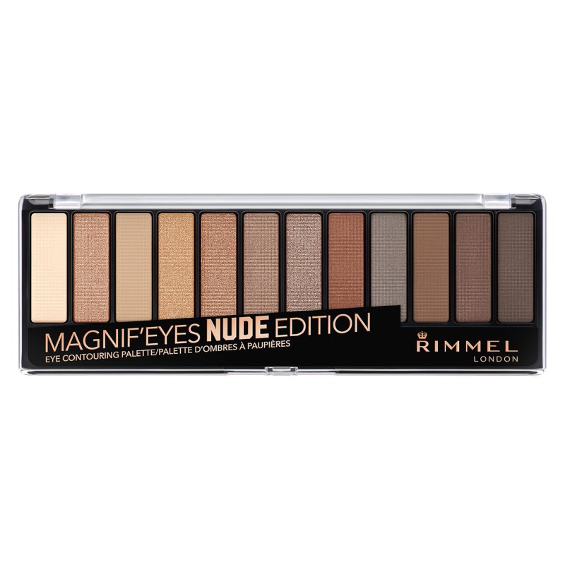 Rimmel Magnif'eyes Nude Edition Eyeshadow Palette 12 Shades Cream