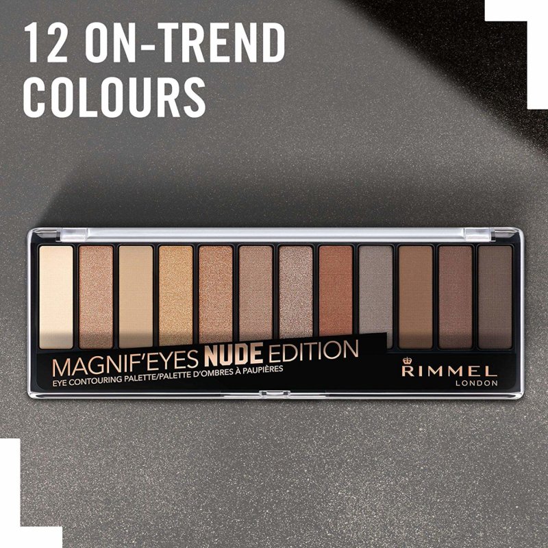 Rimmel Magnif'eyes Nude Edition Eyeshadow Palette 12 Shades Cream