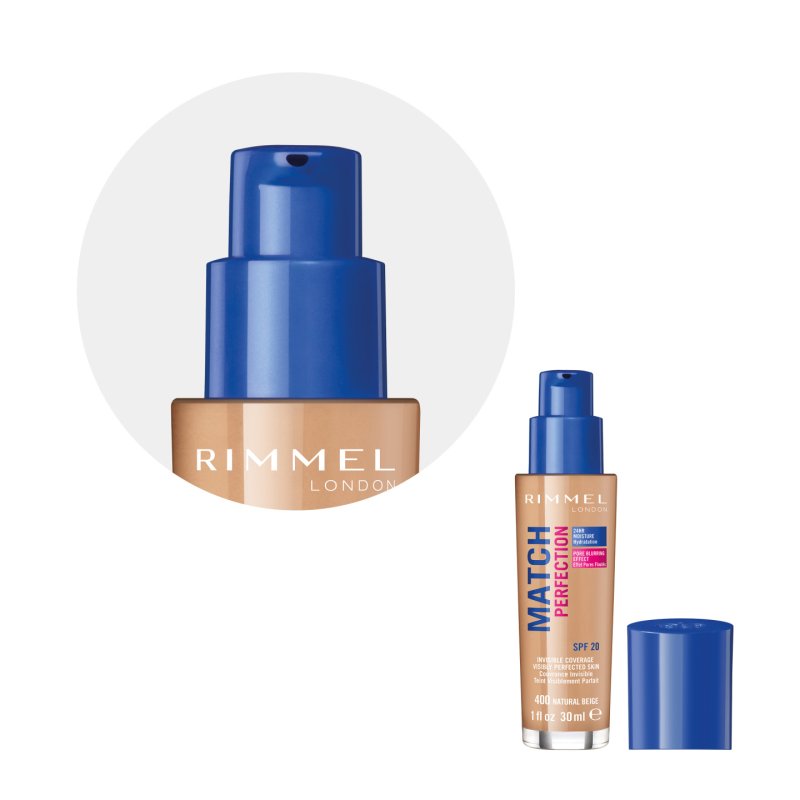 Rimmel Match Perfection, Natural Beige 400 - Neutral, 30ml