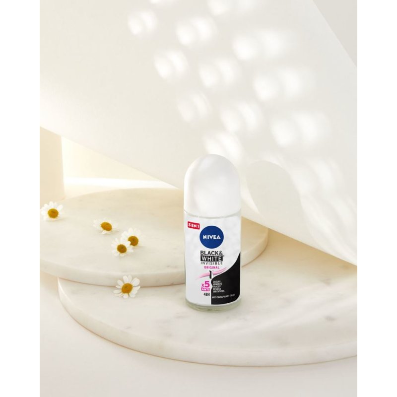 NIVEA Déodorant Anti-Transpirant Femme Bille Black&white Original