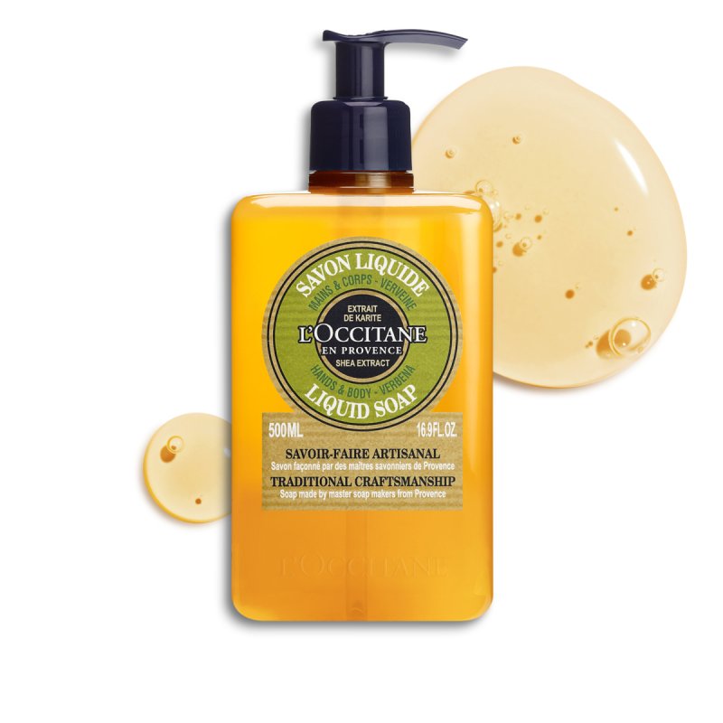 L'occitane Shea Butter Verbena Liquid Hands & Body Soap