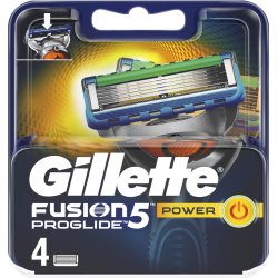 Gillette Fusion Proglide Power Genuine 4 Pcs Razor Blades