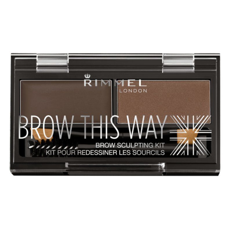 Rimmel Brow This Way Eyebrow Sculpting Kit face powder 003 Dark Brown