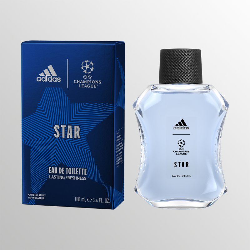 Adidas UEFA Star Edition Men's Eau de Toilette Spray Vegan Formula 100ml
