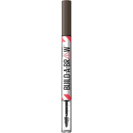 Maybelline New York Build A Brow 2 in 1 Brow Pen and Sealing Gel Real-looking Fuller Brows Waterproof Sweat and