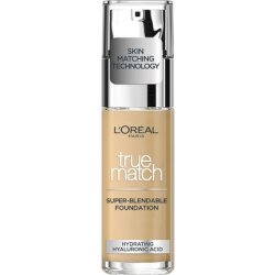 L'Oreal Paris True Match Liquid Foundation Skincare Infused with Hyaluronic Acid SPF 17 30ml 3W Golden Beige