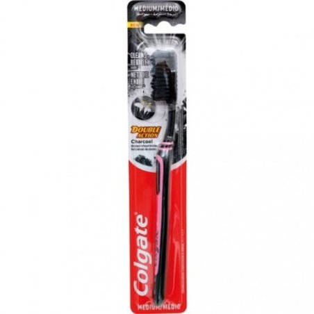 Colgate Double Action Charcoal Medium Toothbrush