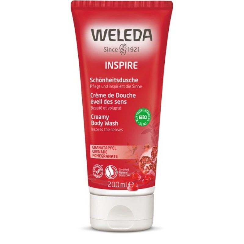 Weleda Inspire 200 ml Shower gel Women Body Pomegranate